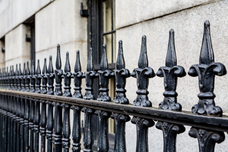 Close-up of Iron Fence Details