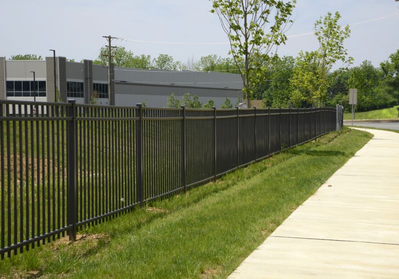 Iron Fence Securing a Commercial Property